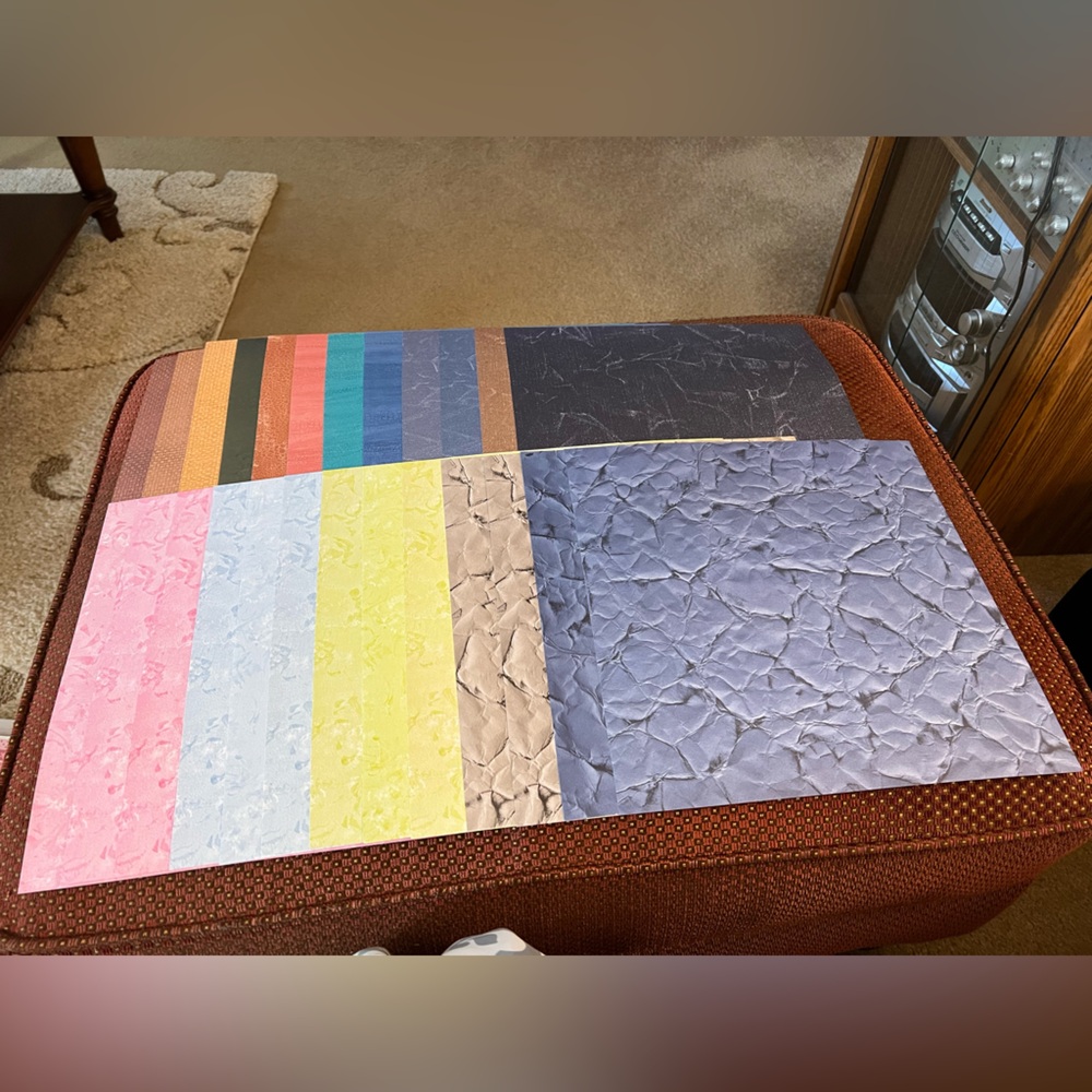 Textured Assorted Scrapbook Paper